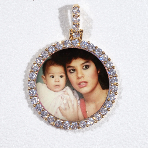 3D CIRCLE CUSTOM PICTURE PENDANT SMALL SIZE
