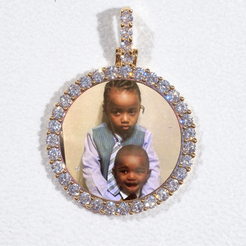 3D CIRCLE CUSTOM PICTURE PENDANT SMALL SIZE