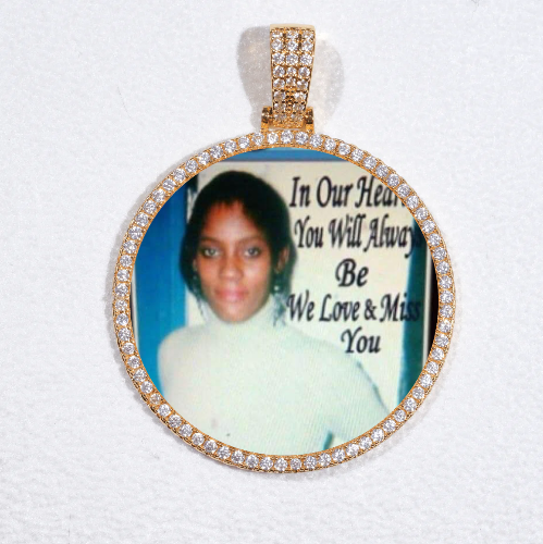 MEDIUM 3D CIRCLE CUSTOM PICTURE PENDANT