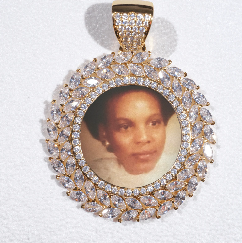 Large 3D Wheat Ear Custom Picture Pendant