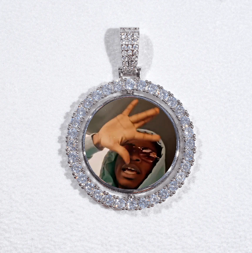 3D Spinning 2-Faced Custom Picture Pendant