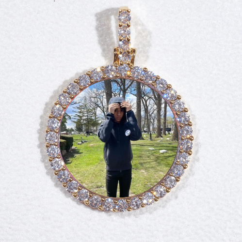 3D CIRCLE CUSTOM PICTURE PENDANT SMALL SIZE