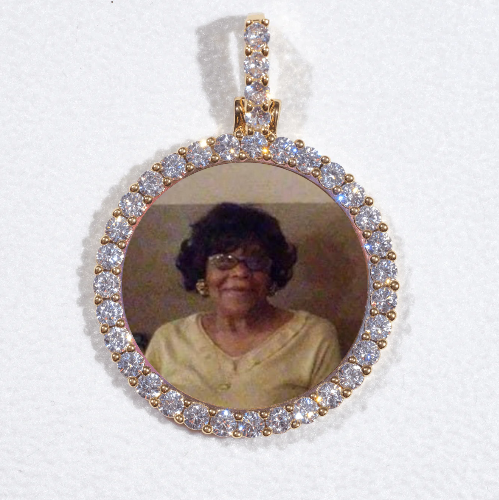 3D CIRCLE CUSTOM PICTURE PENDANT SMALL SIZE