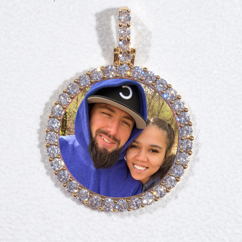 3D CIRCLE CUSTOM PICTURE PENDANT SMALL SIZE