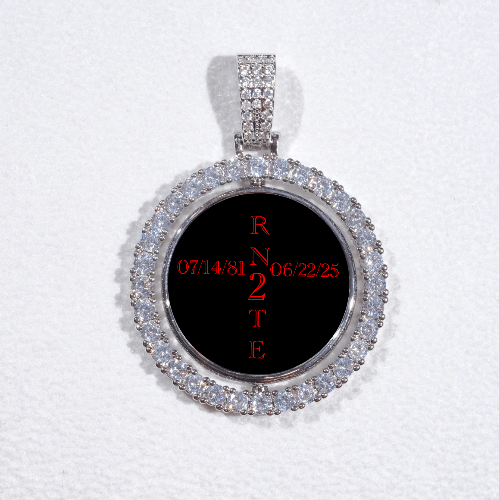 3D Spinning 2-Faced Custom Picture Pendant