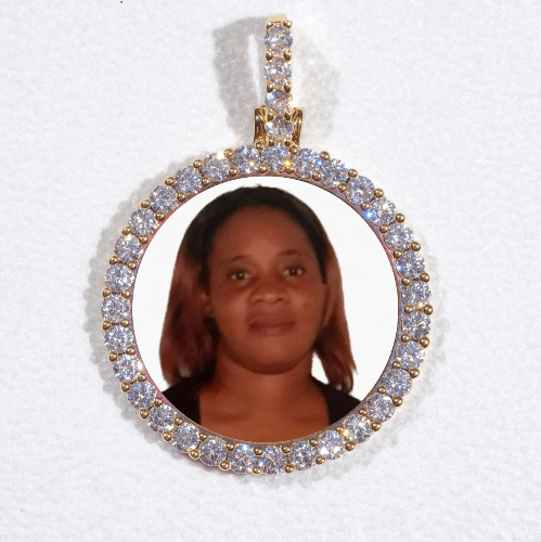 3D CIRCLE CUSTOM PICTURE PENDANT SMALL SIZE