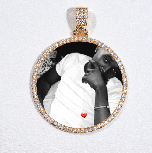 MEDIUM 3D CIRCLE CUSTOM PICTURE PENDANT