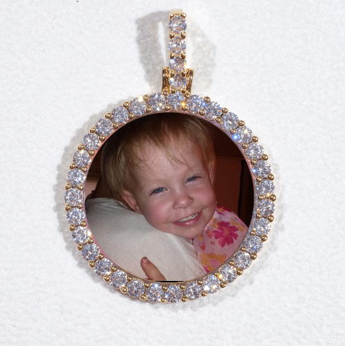 3D CIRCLE CUSTOM PICTURE PENDANT SMALL SIZE