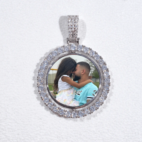 3D Spinning 2-Faced Custom Picture Pendant