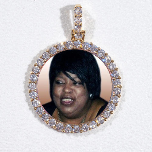 3D CIRCLE CUSTOM PICTURE PENDANT SMALL SIZE