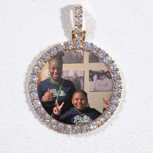 3D CIRCLE CUSTOM PICTURE PENDANT SMALL SIZE