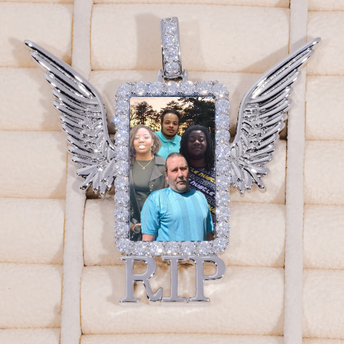 RIP WING 3D CUSTOM PICTURE PENDANT