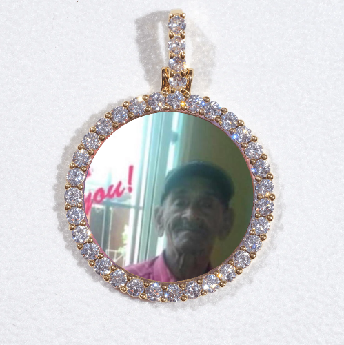 3D CIRCLE CUSTOM PICTURE PENDANT SMALL SIZE