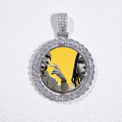 3D Spinning 2-Faced Custom Picture Pendant