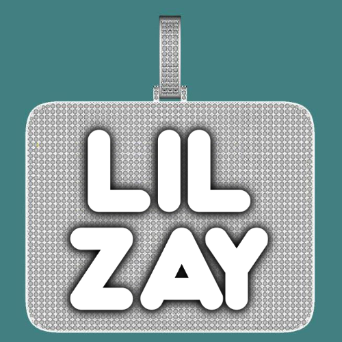 CUSTOM LETTER NECKLACE 3D BIG SQUARE