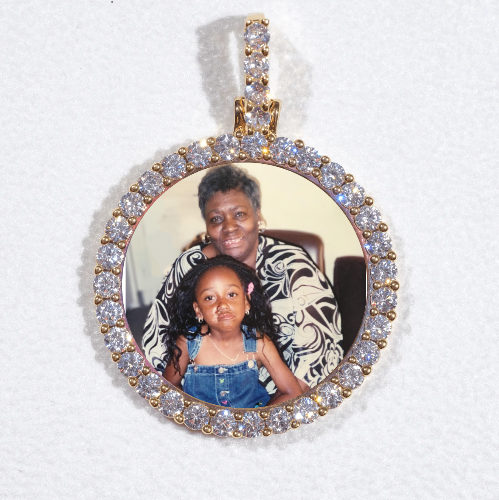3D CIRCLE CUSTOM PICTURE PENDANT SMALL SIZE