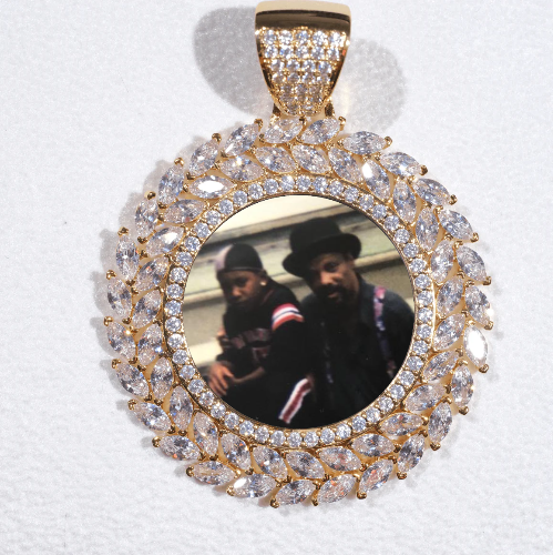 Large 3D Wheat Ear Custom Picture Pendant