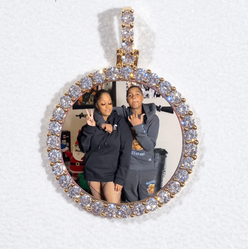 3D CIRCLE CUSTOM PICTURE PENDANT SMALL SIZE