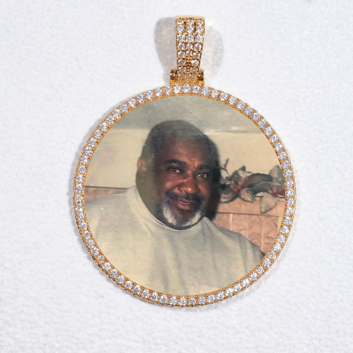 MEDIUM 3D CIRCLE CUSTOM PICTURE PENDANT