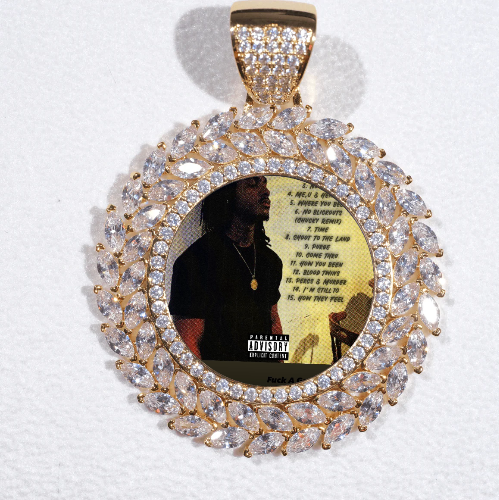 Large 3D Wheat Ear Custom Picture Pendant