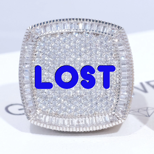 CUSTOM LETTER 3D ICED RING