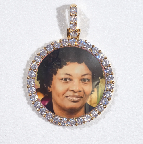 3D CIRCLE CUSTOM PICTURE PENDANT SMALL SIZE