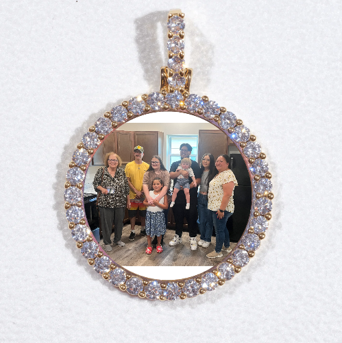 3D CIRCLE CUSTOM PICTURE PENDANT SMALL SIZE