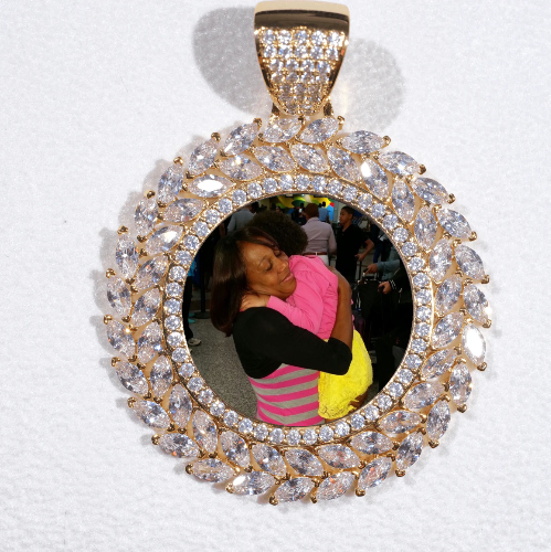 Large 3D Wheat Ear Custom Picture Pendant
