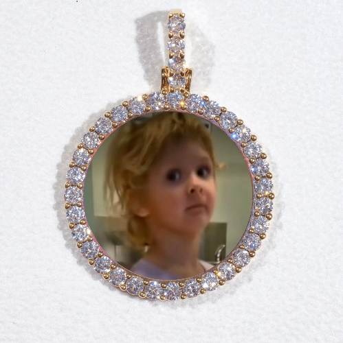 3D CIRCLE CUSTOM PICTURE PENDANT SMALL SIZE