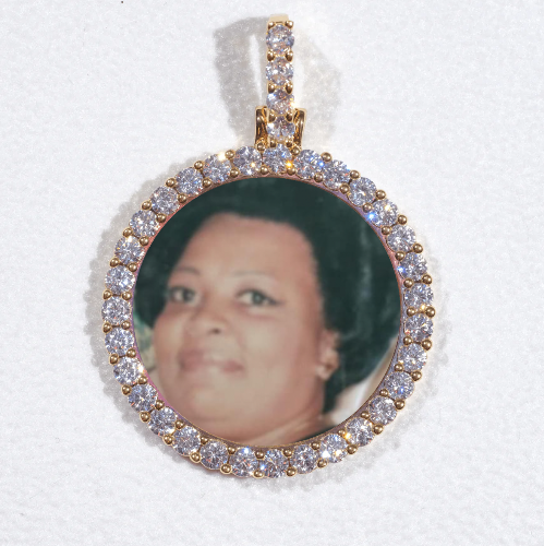 3D CIRCLE CUSTOM PICTURE PENDANT SMALL SIZE