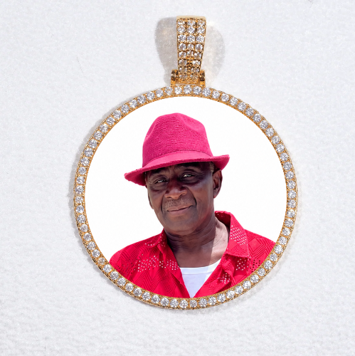 MEDIUM 3D CIRCLE CUSTOM PICTURE PENDANT