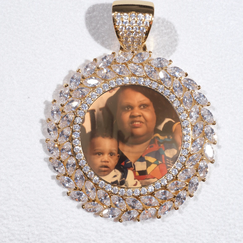 Large 3D Wheat Ear Custom Picture Pendant