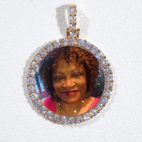 3D CIRCLE CUSTOM PICTURE PENDANT SMALL SIZE