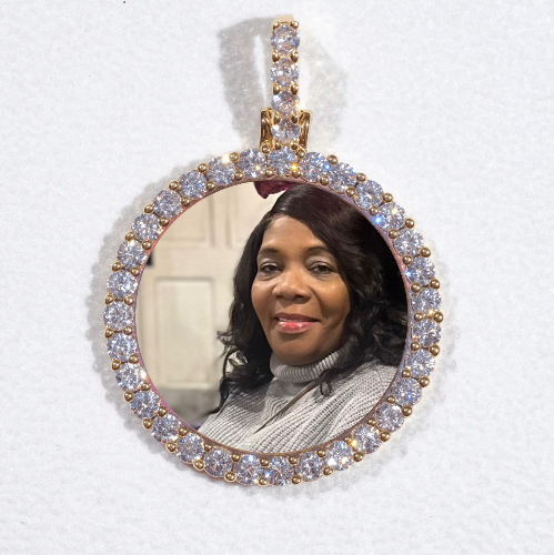 3D CIRCLE CUSTOM PICTURE PENDANT SMALL SIZE