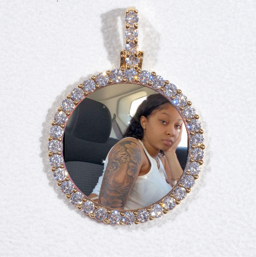 3D CIRCLE CUSTOM PICTURE PENDANT SMALL SIZE