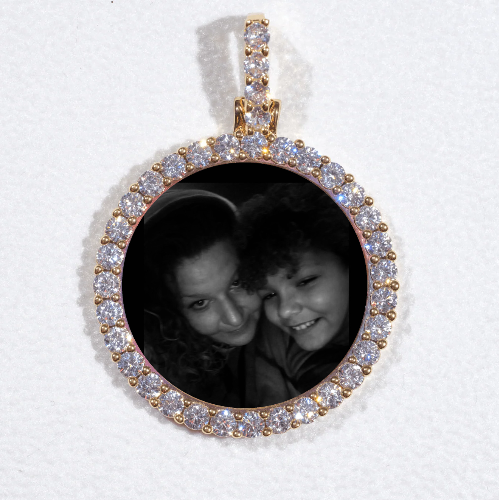 3D CIRCLE CUSTOM PICTURE PENDANT SMALL SIZE