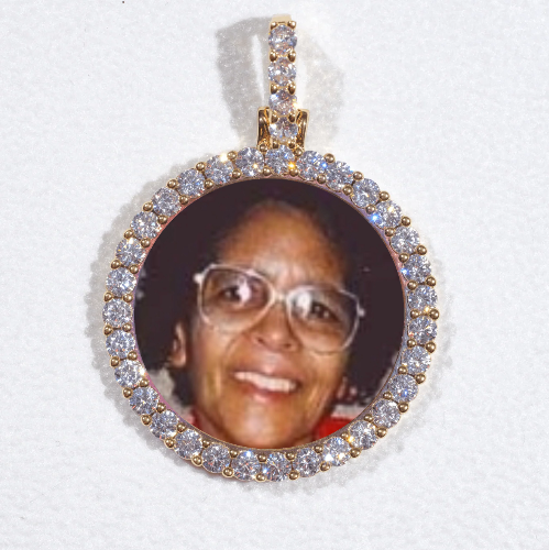 3D CIRCLE CUSTOM PICTURE PENDANT SMALL SIZE