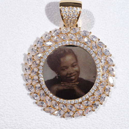 Large 3D Wheat Ear Custom Picture Pendant