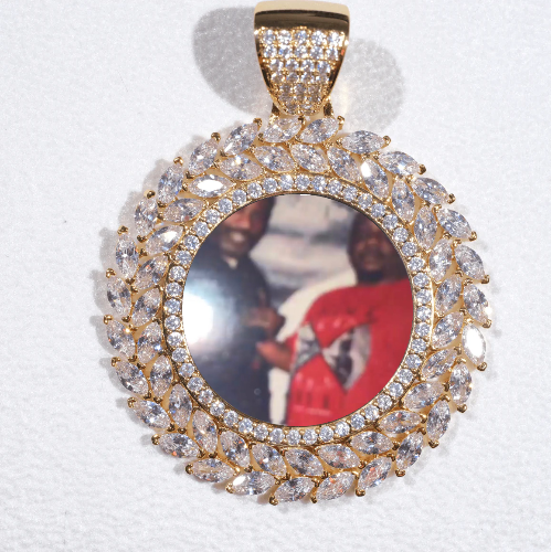 Large 3D Wheat Ear Custom Picture Pendant