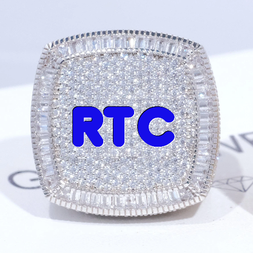 CUSTOM LETTER 3D ICED RING