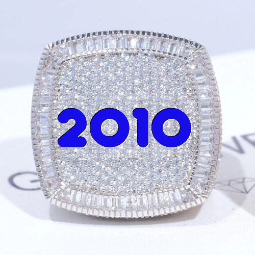 CUSTOM LETTER 3D ICED RING