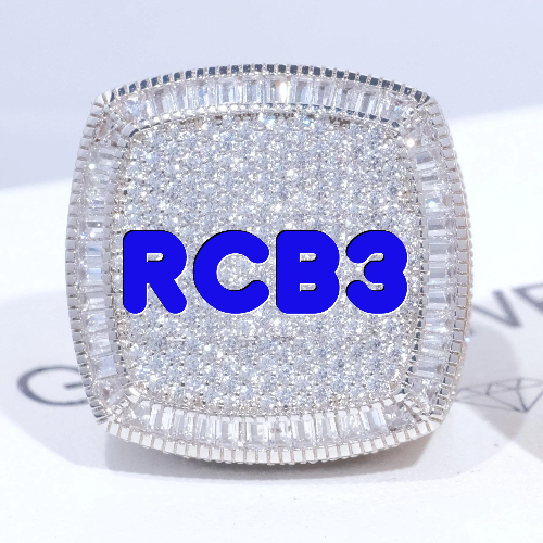 CUSTOM LETTER 3D ICED RING