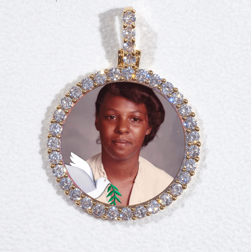 3D CIRCLE CUSTOM PICTURE PENDANT SMALL SIZE
