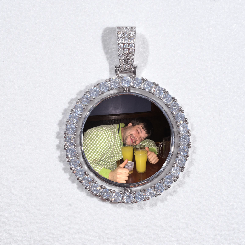 3D Spinning 2-Faced Custom Picture Pendant