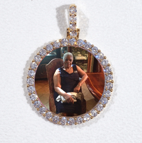 3D CIRCLE CUSTOM PICTURE PENDANT SMALL SIZE