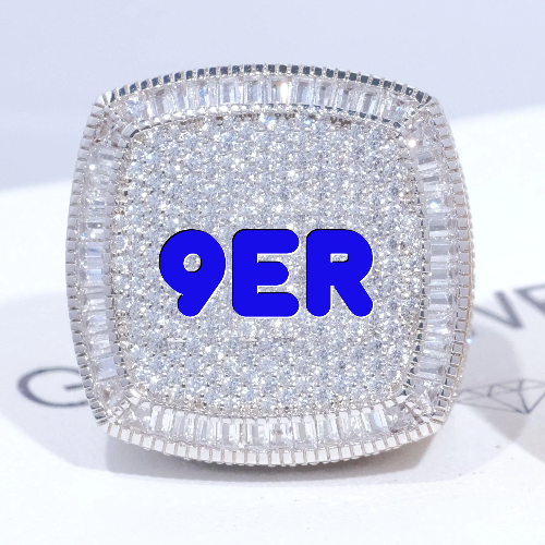 CUSTOM LETTER 3D ICED RING