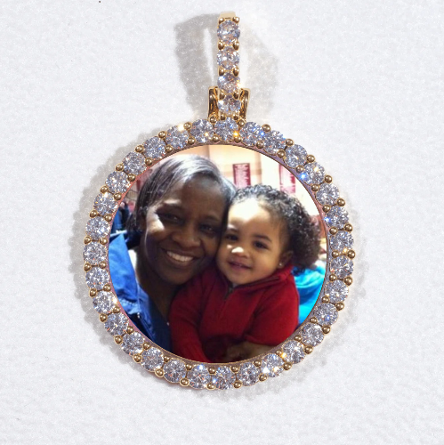 3D CIRCLE CUSTOM PICTURE PENDANT SMALL SIZE