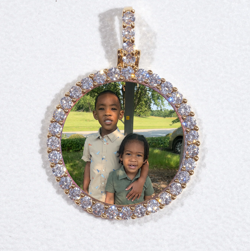 3D CIRCLE CUSTOM PICTURE PENDANT SMALL SIZE