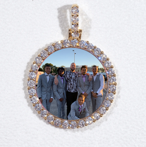 3D CIRCLE CUSTOM PICTURE PENDANT SMALL SIZE
