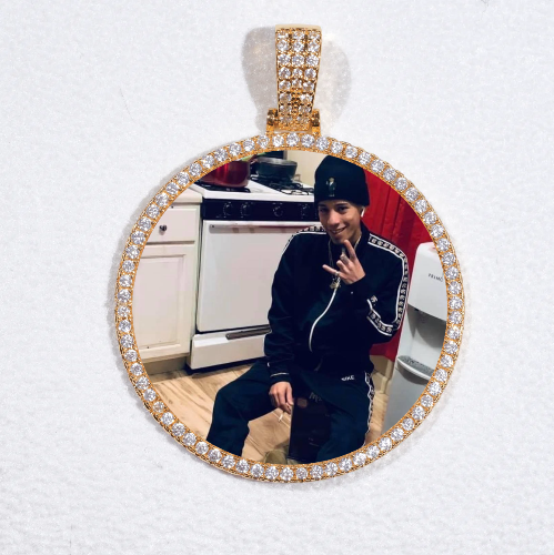 MEDIUM 3D CIRCLE CUSTOM PICTURE PENDANT